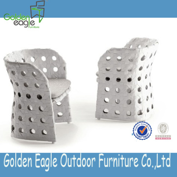 Outdoor furniture hotel use resin wicker dining chair