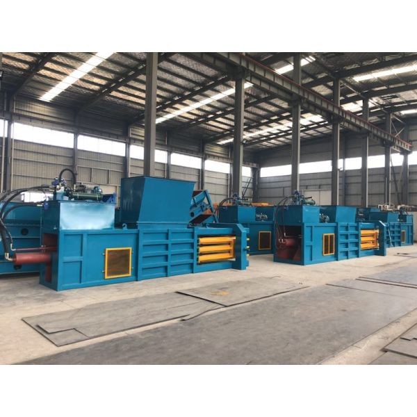 Export quality horizontal hydraulic baler for waste paper