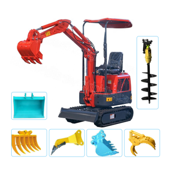 1.8t 1.0t digging machine mini towable excavator price