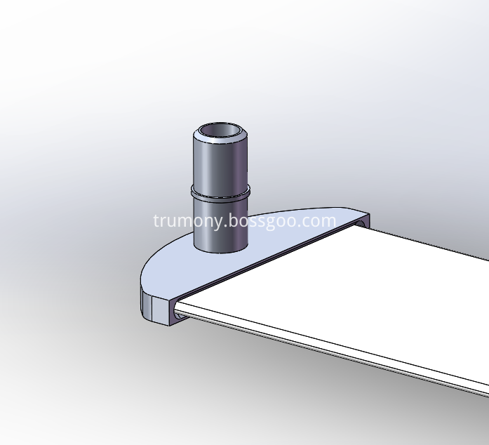 Connector for aluminum water cooling plate