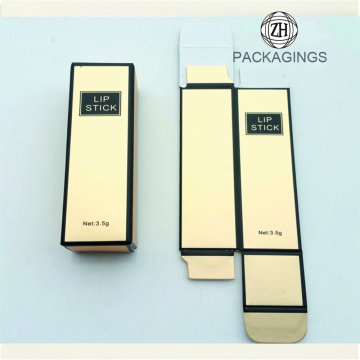 Golden Small Lip Gloss Boxes Packaging