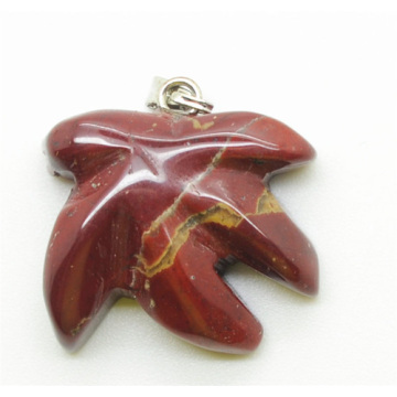 Maple Leaf Shape Red Jasper pendant