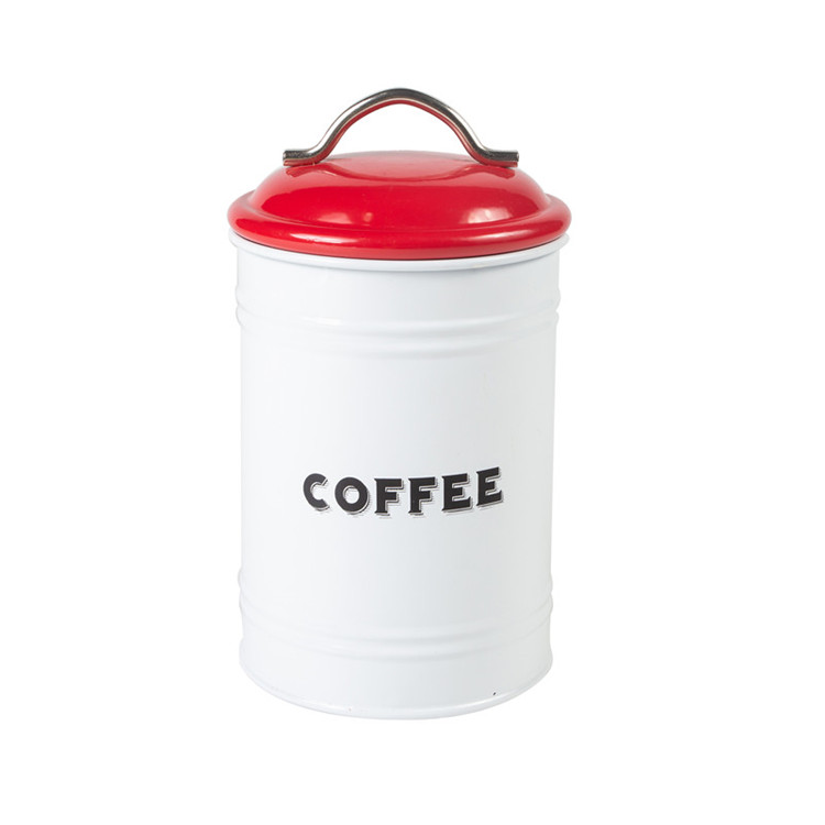 Metal coffee canister kitchen