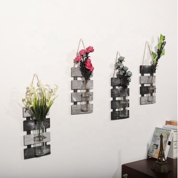 Rope wall hanging shelf with bottles