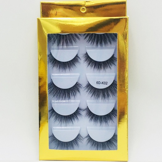 6Dsilk false strip chemical synthetic korean fibre eyelashes