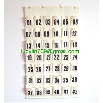 Linen/Cotton Fabric 20 Pockets Wall Door Closet Hanging Storage bag organizer