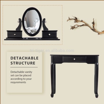 Eco friendly handmade black removable antique dressing table