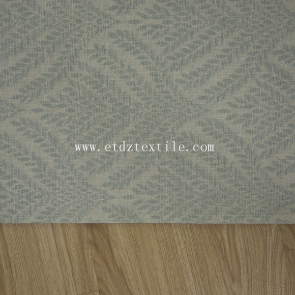 polyester linen design fabric curtain 6023