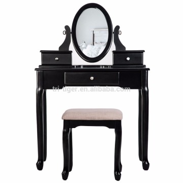 Eco friendly handmade black removable antique dressing table