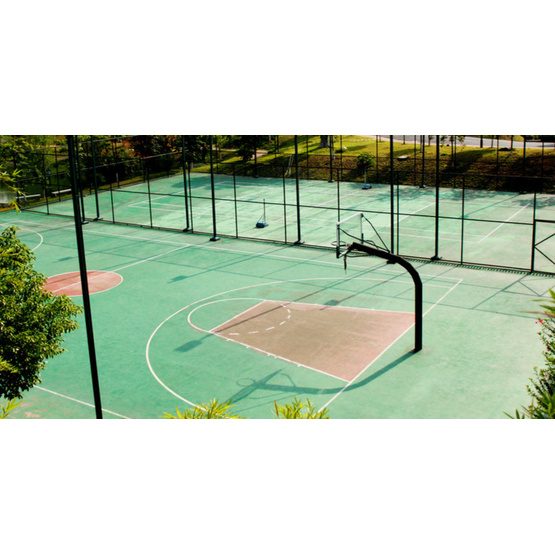 Colourful Synthetic Silicon PU Water-based Courts Sports Surface Flooring Athletic Running Track