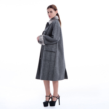 New styles long pure cashmere winter coat