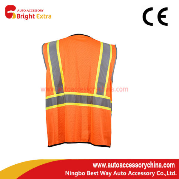 High Visibility Orange Safety Vest