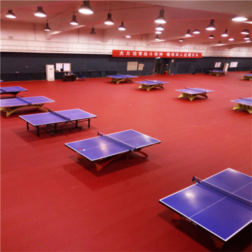 ITTF approved indoor anti-skid table tennis court flooring