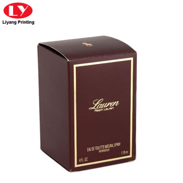 Perfume Packaging Paper Box with Gold Logo