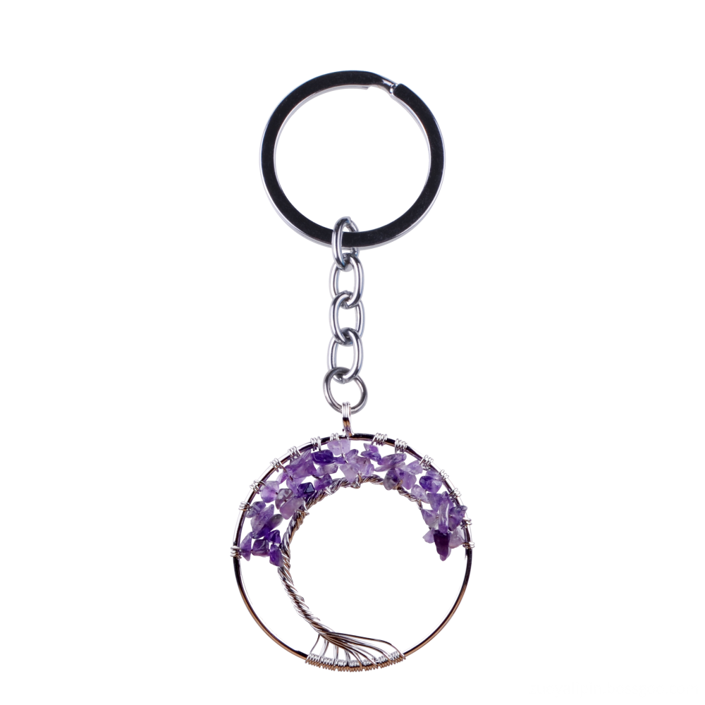 amethyst keychain