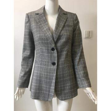 T/R yarn dyed check suit