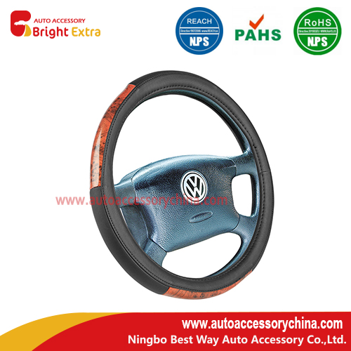 wood steering wheel cover