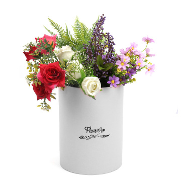Luxury paper flower gift round flower box