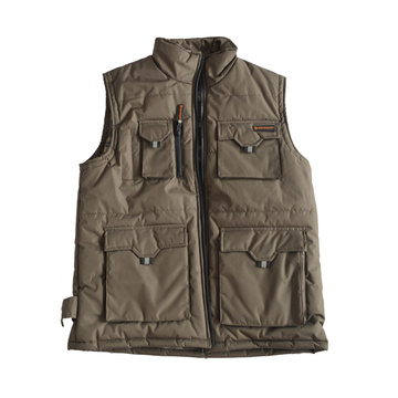 Light winter safety vest tartan waistcoat