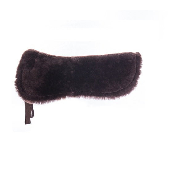 Lambskin half pad without back frame browm