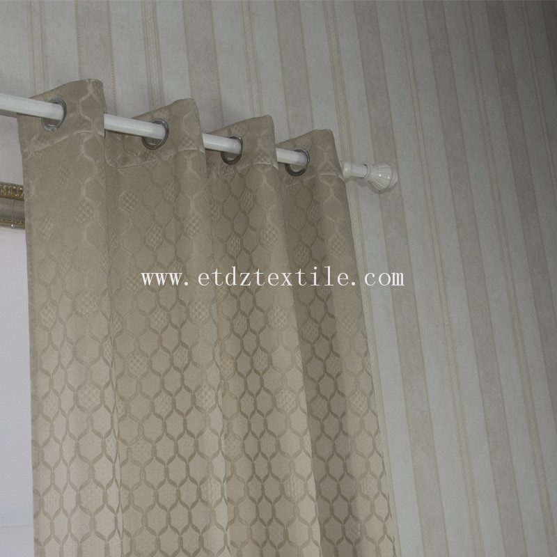 European Popular Yarn Dyed Curtain Fabric WZQ190 Golden