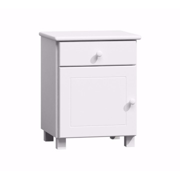 White Wooden Night Stand Wood Nightstand Bedside Table Pinewood Pine Furniture
