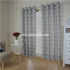 European Prefer Linen Like Jacquard Window Curtain WZQ172 Grey