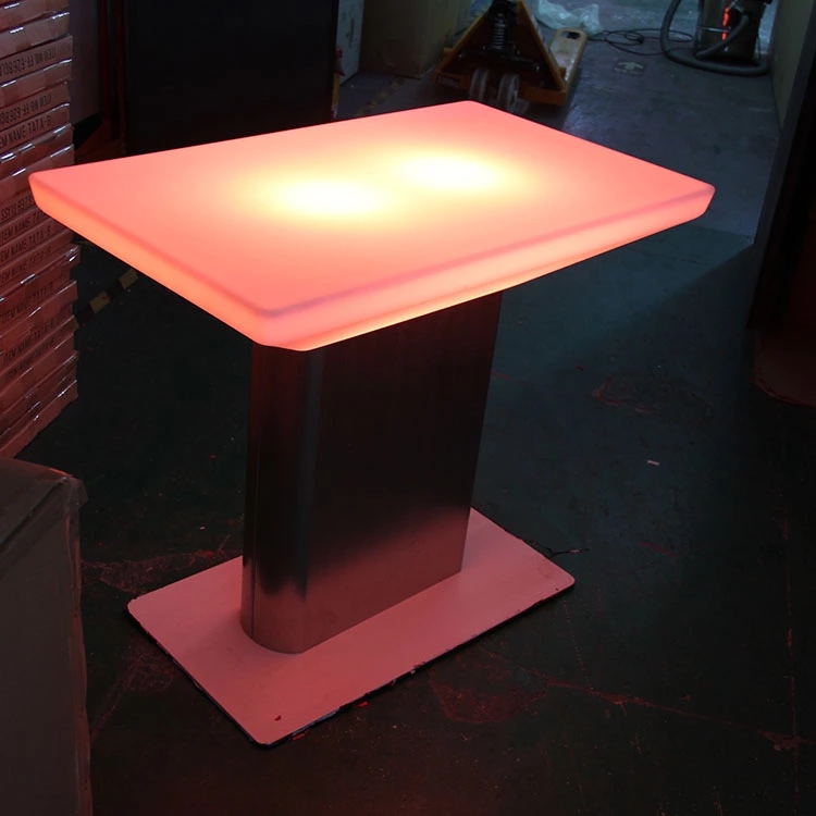 Plastic Material Led Luminous Table