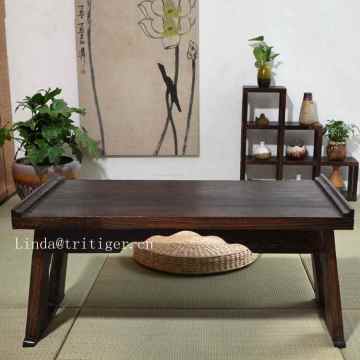 folding solid wood japanese style tea table furniture corner coffee table