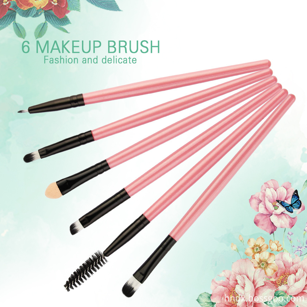 6 Piece Eye Makeup Brushes Set 1