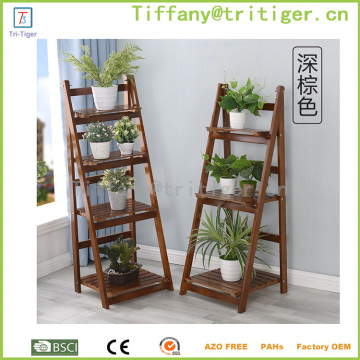 Eco-friendly Multi-functional Decorative Wood Corner Flower Shelf