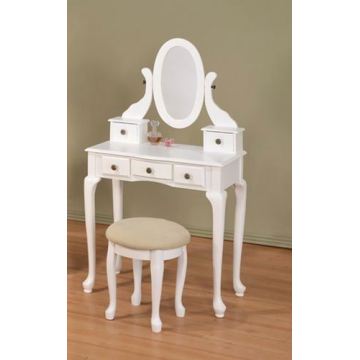 Factory white color wooden dressing table designs