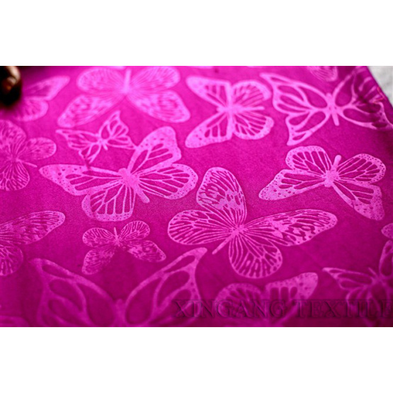 Natural Friendly Embossed Polyester Fabric