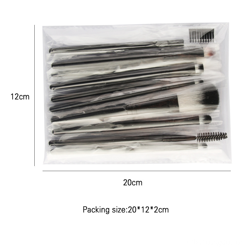 10 Piece Travel Makeup Brushes Set bag