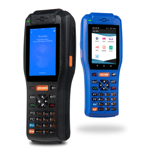 Portable Rugged Handheld Barcode scanner PDA with printer