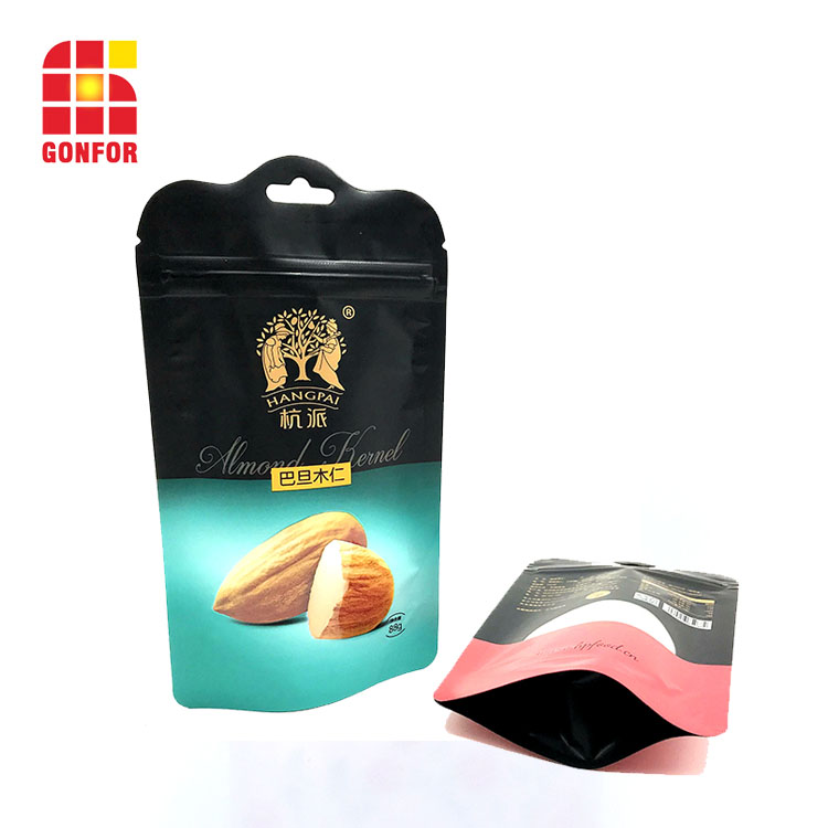 Shaped Plastic Stand Up Pouch For Nuts Packaging3
