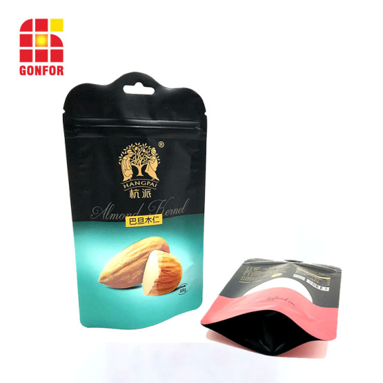 Shaped Plastic Stand Up Pouch for Nuts Packaging