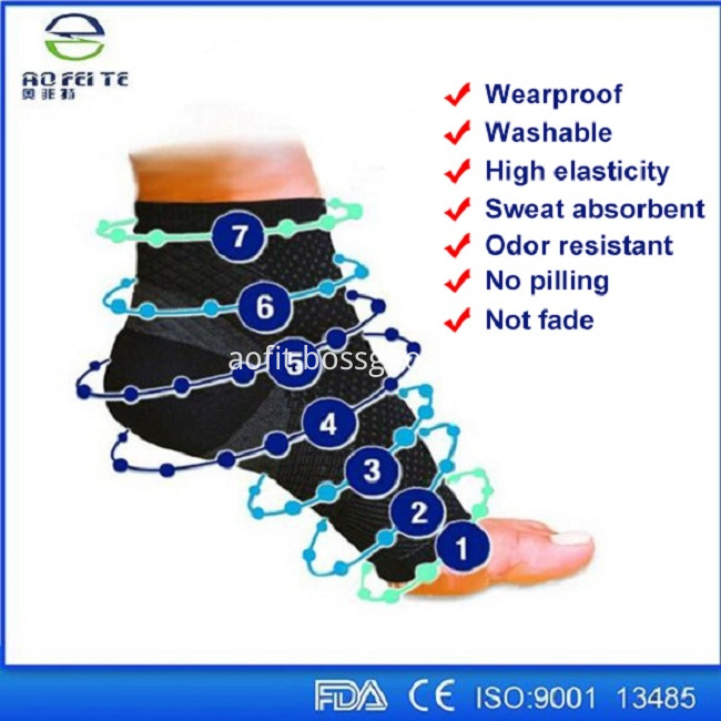 Ankle compression socks resistance bands exercise equipment