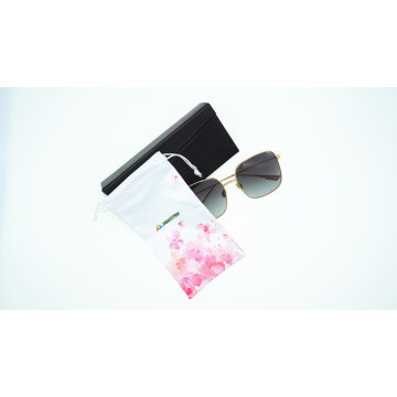 Customer print felt material soft pouch eyeglasses bag