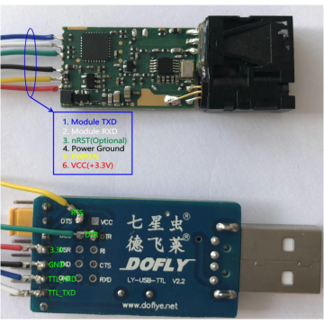 Accurate Serial Port Laser RangeFinder Module with USB