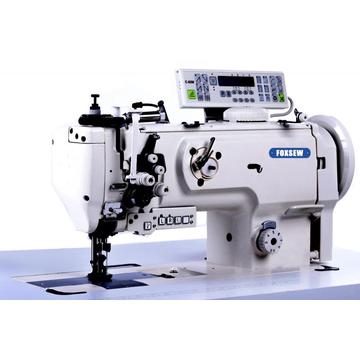 Double Needle Triple Feed Split Needle Bar Lock Stitch Sewing Machine with Automatic Thread Trimmer