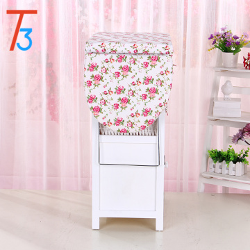 home furniture ironing board foldable wooden cabinet with wicker drawer
