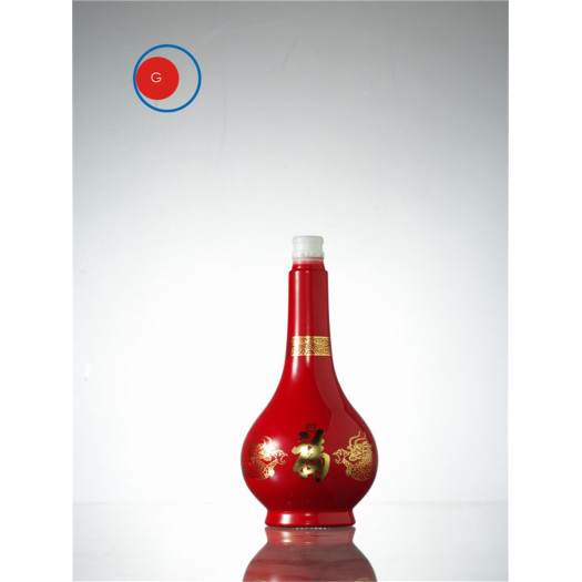 Chinese Liquor  Bottle with Sloping Shoulder