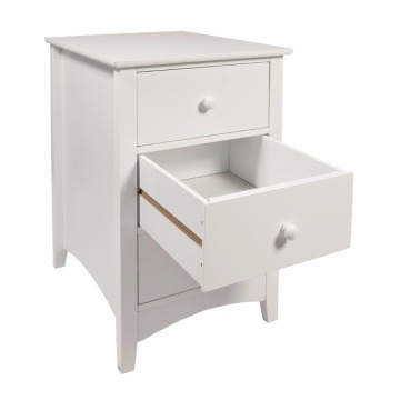 3-Drawer Wooden Bedside Cabinet Table
 3-Drawer Wooden Bedside Cabinet Table Storage Unit, 38 x 44 x 58 cm, White