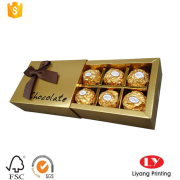 Fancy paper chocolate packaging box gift