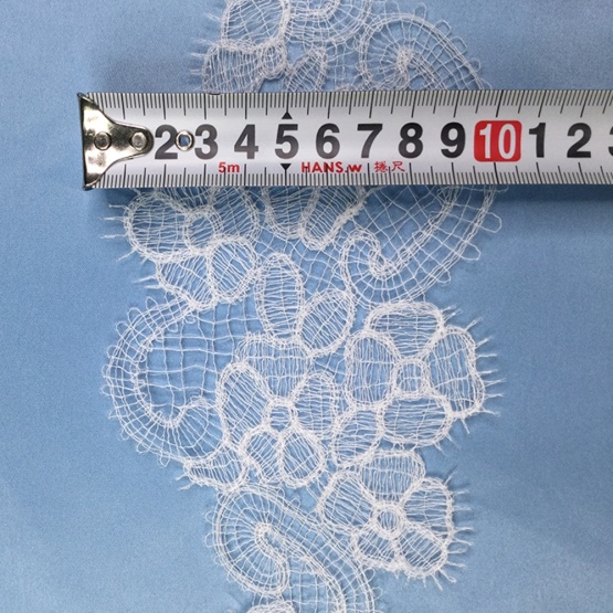 Snow White Eyelet Fabric Lace Trim