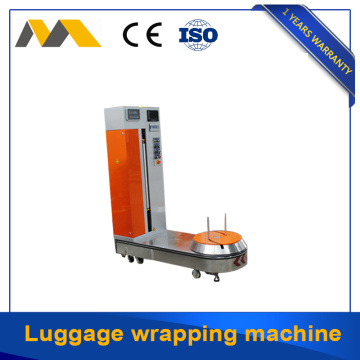 Easy operation luggage wrapping machine used in airport