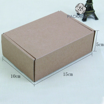 Small empty brown paper mailing box
