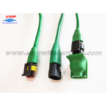 molded IP67 waterproofing 2pin connector 14A