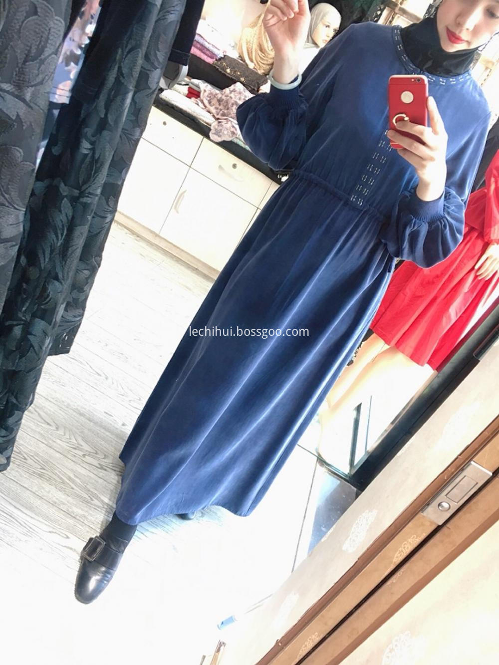 Stretched Crepe a Line Dress